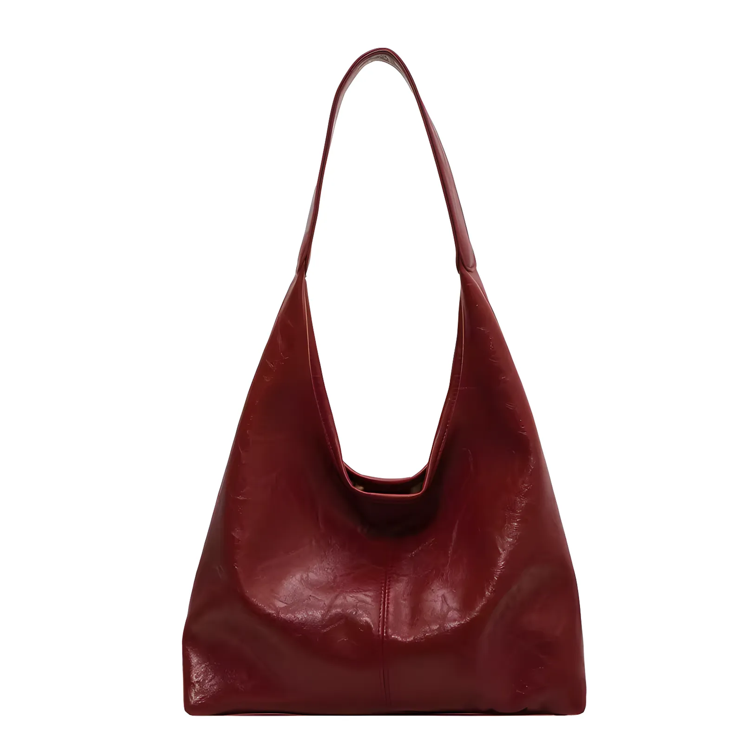 Distressed Leather Tote - Celeste