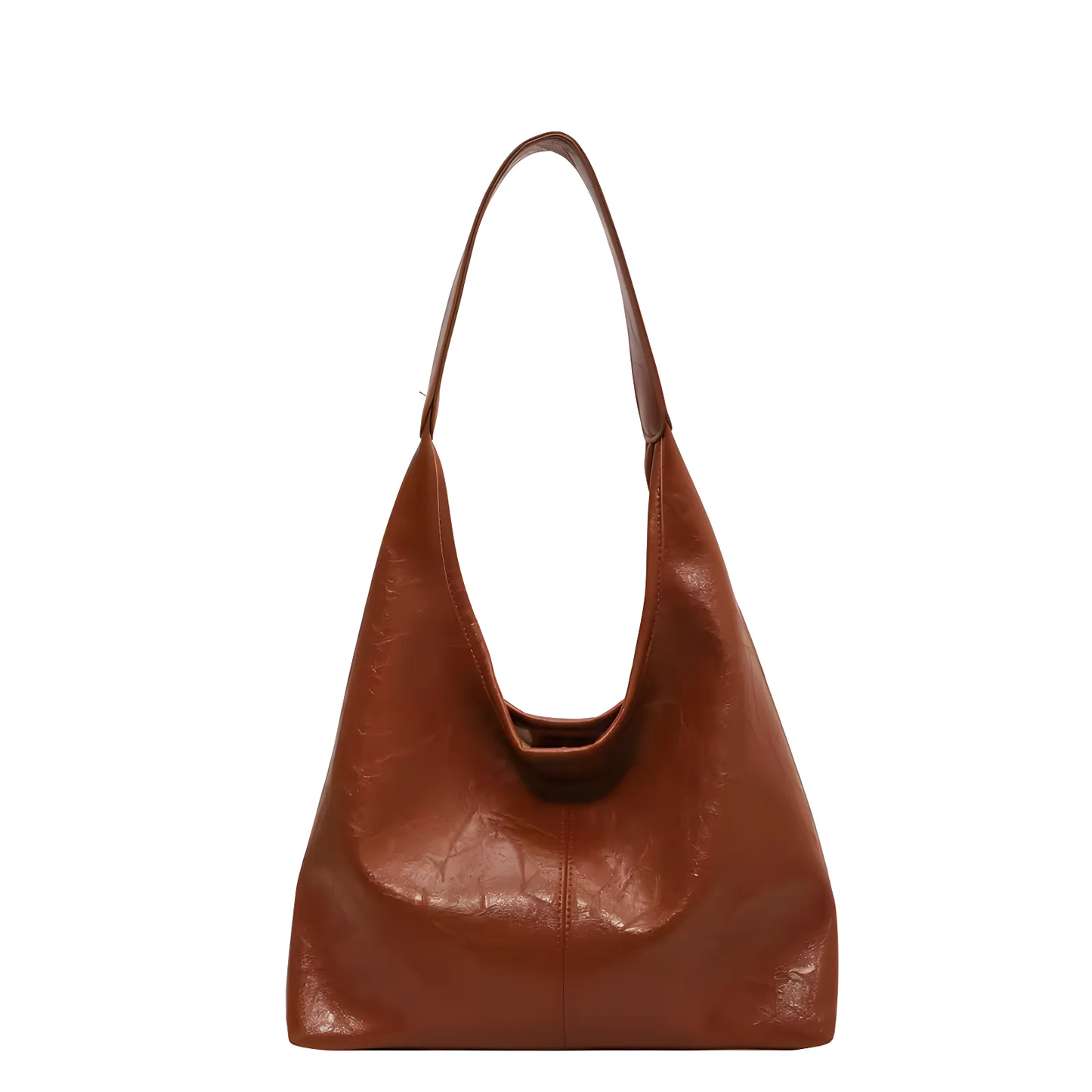 Distressed Leather Tote - Celeste